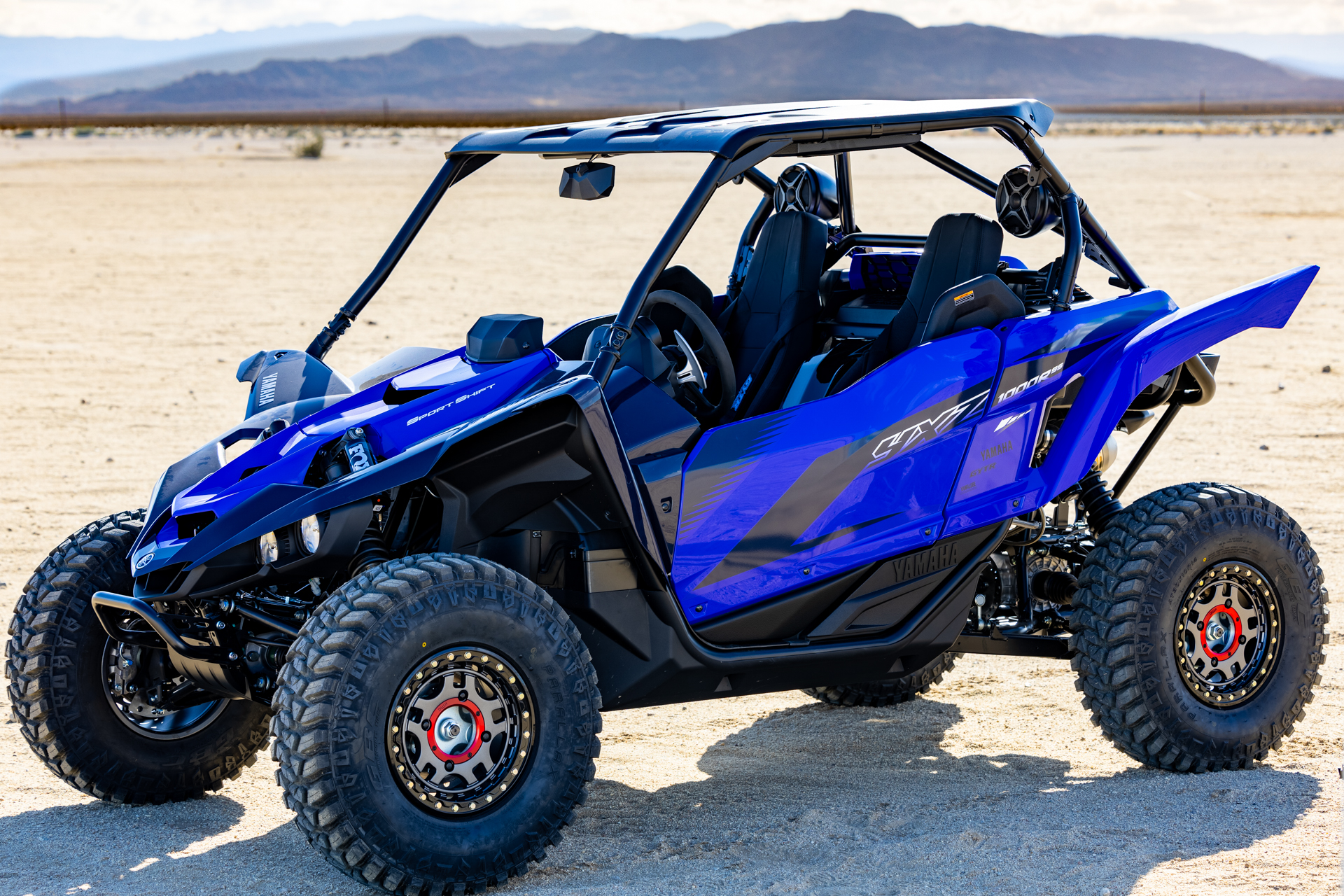 Yamaha equipped the Turbocharged YXZ we tested with 30” GBC Parallax tires on KMC beadlock wheels. They put the power down very well in the dry landscape of Superstition, California.